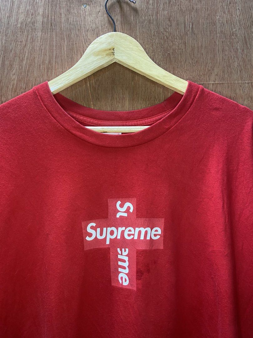 SUPREME CROSSBOX LOGO TEE (Category: Tshirts & Polo Shirts ) located in Naga. Submitted by lux.shirt.ph (Listing ID 1470159304, Image 2). Description: nego dm dm .