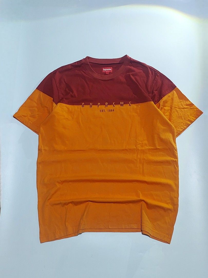 SUPREME SPLIT TWO TONE SHIRT (Category: Formal Shirts) located in Tuguegarao City. Submitted by underground_hustl3 (Listing ID 1470245191, Image 1). Description: LENGTH -29 WIDTH -22 l-ON TAG 𝗔𝗨𝗧𝗛𝗘𝗡𝗧𝗜𝗖𝗜𝗧𝗬 𝗚𝗨𝗔𝗥𝗔𝗡𝗧𝗘𝗘𝗗💎 COLOR RATE 9.5/10✅️ EXCELLENT CONDITION💯 UNLI VOUCH/VC ISSUE:NONE DM TO CLAIM📥 📍TUGUEGARAO CITY LUZON.