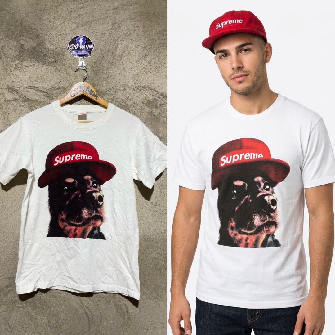 Supreme white cotton shirt (Category: Tshirts & Polo Shirts ) located in Ozamiz City. Submitted by quick_done_deals (Listing ID 1470192229, Image 1). Description: 💯 Excellent Condition 📐 Dimes: L26xW19 (S) 🔍 Issue: None 🎨 Color Rate: 9.5 / 10.