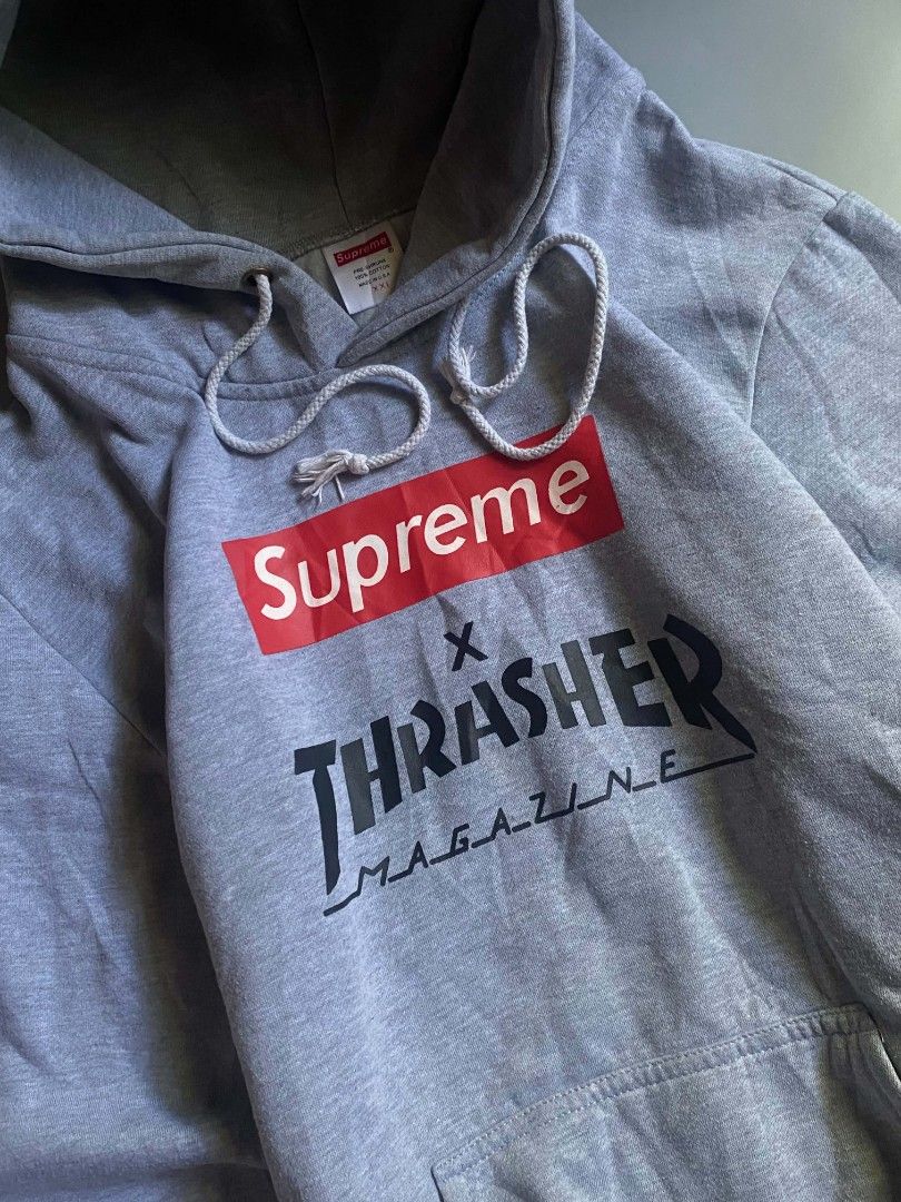 Supreme X Thrasher Skate Hoodie (Category: Coats, Jackets and Outerwear) located in Angeles City. Submitted by ian.thrift_ph (Listing ID 1470179648, Image 2). Description: 22/26 Medium to Large Heavy Material lints Need wash good for psg.