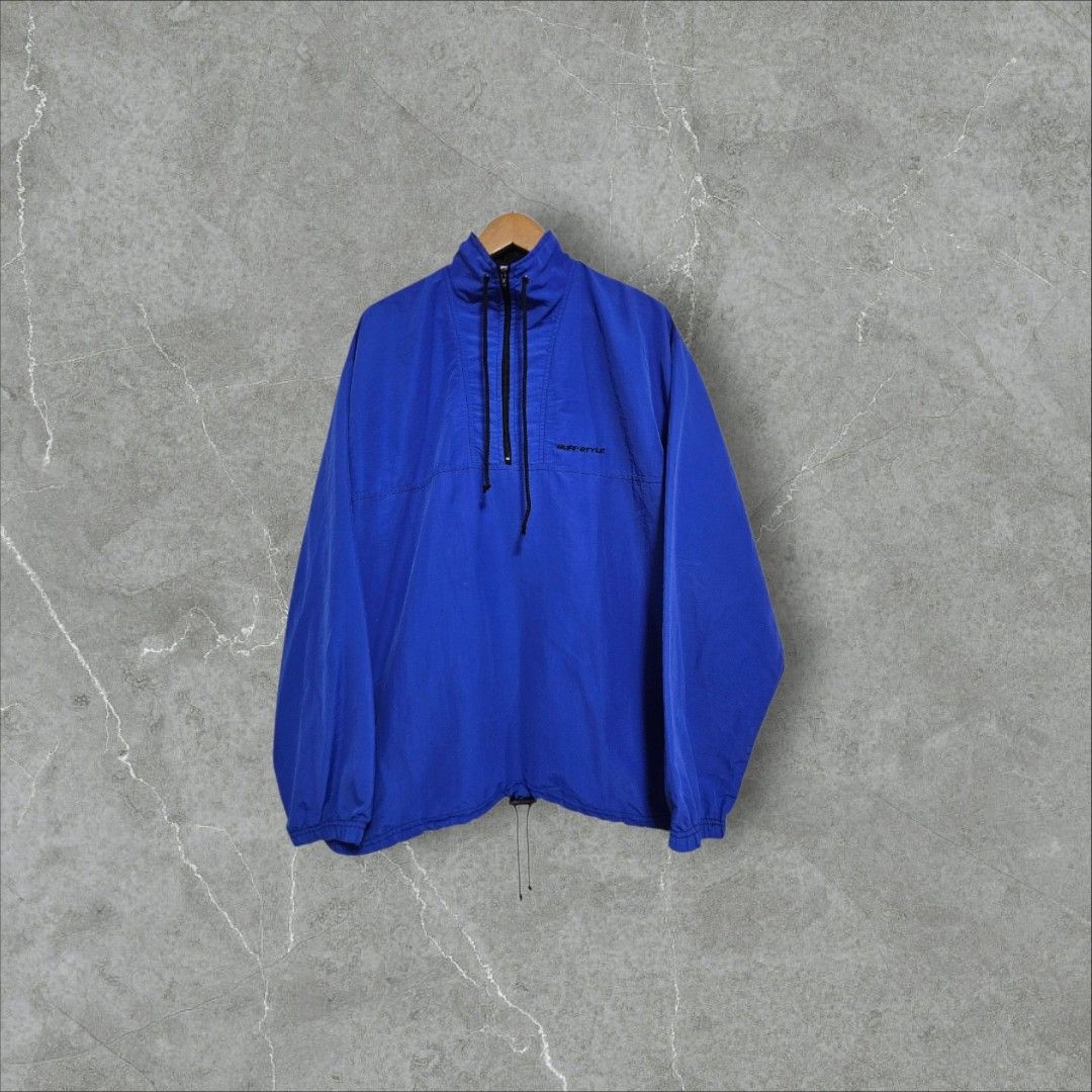 Surf style vintage windbreaker (Category: Coats, Jackets and Outerwear) located in Baguio. Submitted by fadexquisite (Listing ID 1470279448, Image 1). Description: Surf style vintage windbreaker Xlarge 29x27 Excellent condition 600 plus ship fee.