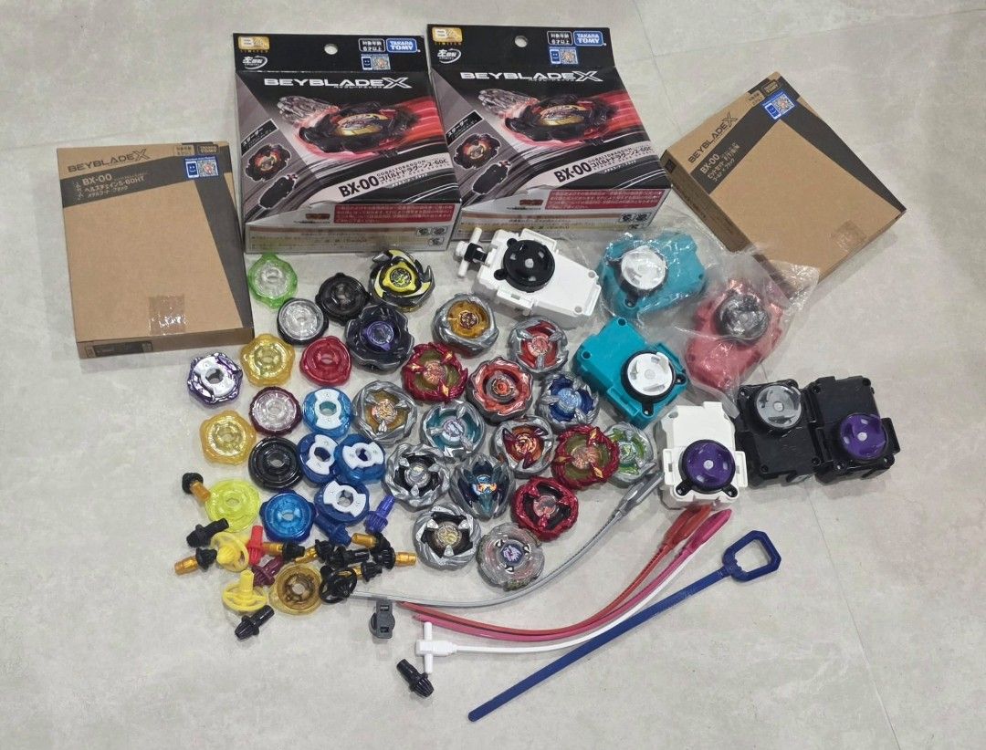 Takara Tomy Beyblade X Bundle with Launchers and Boxes, Toys ...