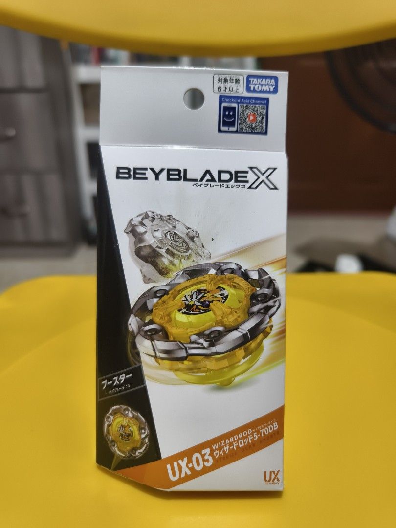Logistics Wizard Takara Tomy Beyblade X UX-03 Wizard Rod 5-70DB Booster, Toys ...