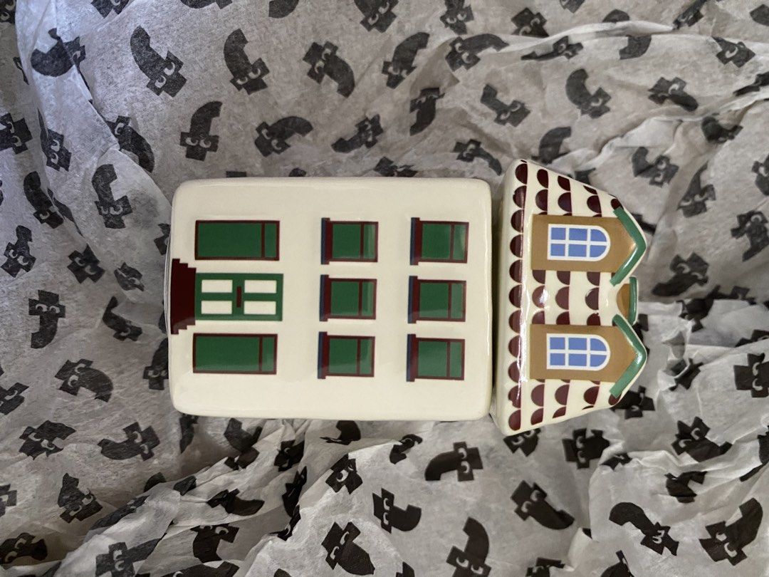 TAKE ALL Flying Tiger Spice Jar Ceramic Houses (Category: Figurines & Statues) located in Santa Rosa. Submitted by summerbrunch (Listing ID 1470169737, Image 3). Description: TAKE ALL BRAND NEW FLYING TIGER spice jar - Set of 3 ceramic miniature houses (Blue, White, and Orange) - Intricately painted windows and doors - Flat bases designed for easy tabletop display - Unused condition, safely stored in wrapping paper - Original price stickers still