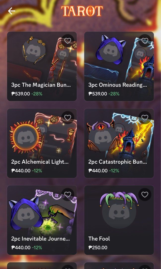 Tarot | Discord Decoration (Category: Announcements) located in Manila. Submitted by deardolia (Listing ID 1470345840, Image 1). Description: ⟢ processing time : 0 -1d ⟢ for willing to wait only ⟢ sending it via gift link !.
