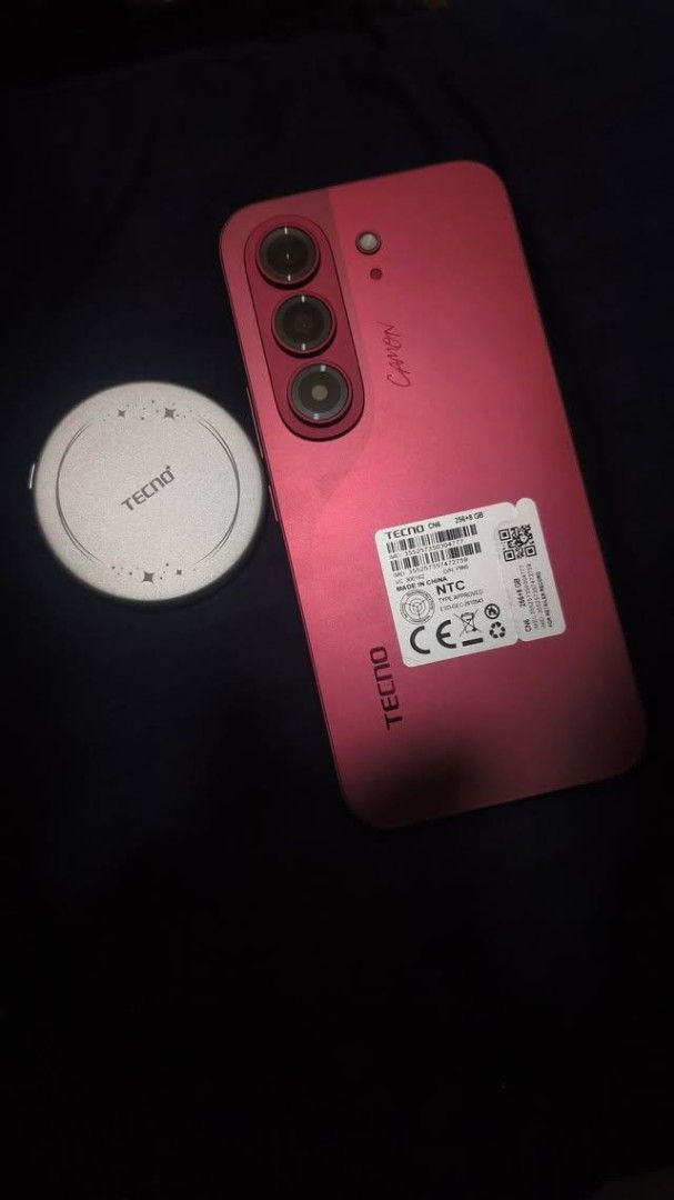 Tecno Camon Slim 5G burgundy (Category: Android Others) located in Manila. Submitted by kristineloriellegh (Listing ID 1470179991, Image 1). Description: For Sale Tecno Camon Slim 5G Burgundy color 256GB ROM / 24GB RAM (8+16) Sony Camera 100% working, powers up fine, can pass as brand new With complete original accessories (box, manuals, charger) and the included TECNO MAGBADGE Warranty until Oct 2027 opened for checking Sampaloc Manila area can 