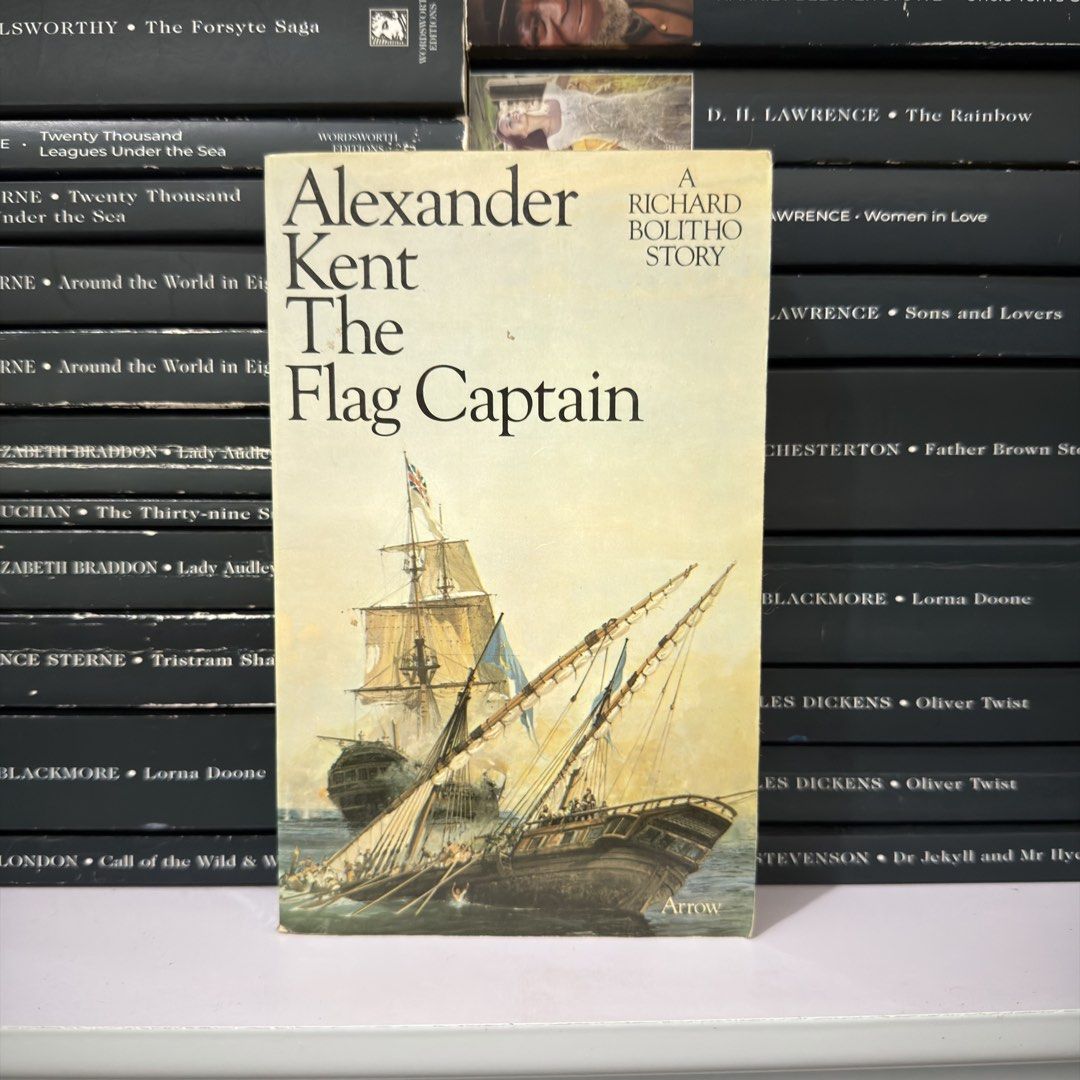 The Flag Captain by Alexander Kent Arrow Paperback (Category: Storybooks) located in Lingayen. Submitted by readwjane (Listing ID 1470199854, Image 1). Description: - Title: The Flag Captain - Author: Alexander Kent - Series: Part of the Richard Bolitho Story - Publisher: Arrow - Format: Mass market paperback - Genre: Classic maritime war fiction / historical naval adventure.