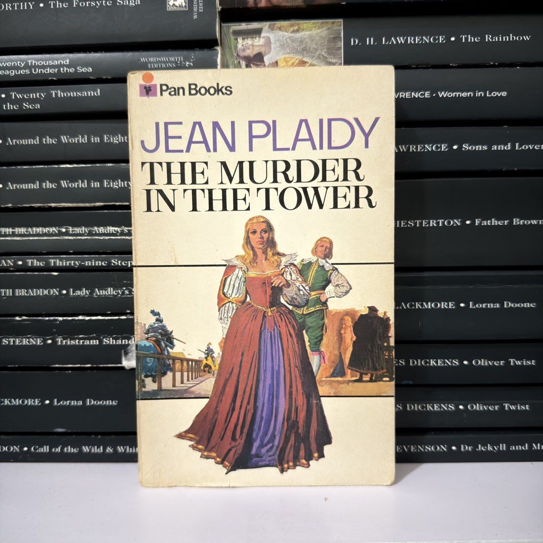 The Murder in the Tower by Jean Plaidy (Category: Storybooks) located in Lingayen. Submitted by readwjane (Listing ID 1470199421, Image 1). Description: - Title: Historical Fiction Novel by Jean Plaidy - Publisher: Pan Books (Classic Paperback Edition) - Cover: Charming vintage illustration - Condition: Clean reading copy with yellowed pages and minor shelf wear from age - Ideal for: Historical fiction fans and vintage book collectors.