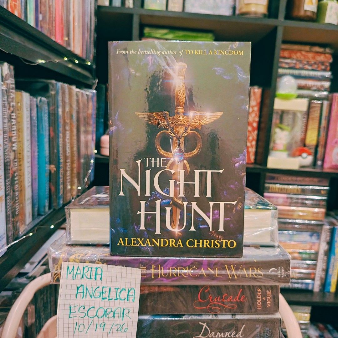The Night Hunt (PB) by Alexandra Christo (Category: Storybooks) located in Bacolod City. Submitted by flowerfield21 (Listing ID 1470310177, Image 1). Description: Mop: Gcash, Bank Transfer Mod: J&T, LBC, Meet ups in SM bacolod city only Will send watermarked video of condition upon request..