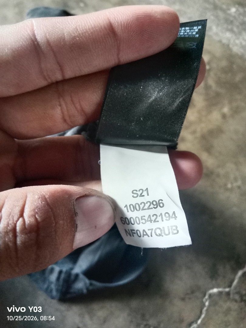 The North Face Black T-Shirt (Category: Tshirts & Polo Shirts ) located in Cabuyao City. Submitted by blake657 (Listing ID 1470150246, Image 3). Description: - Brand: The North Face - Color: Dark grey with large white logo print - Size: Men's US Medium / Asia Large - Material: 100% cotton for everyday comfort - Design: Standard crew neck, short sleeves - Condition: Brand new / Excellent casual wear piece - Origin: Made in China.