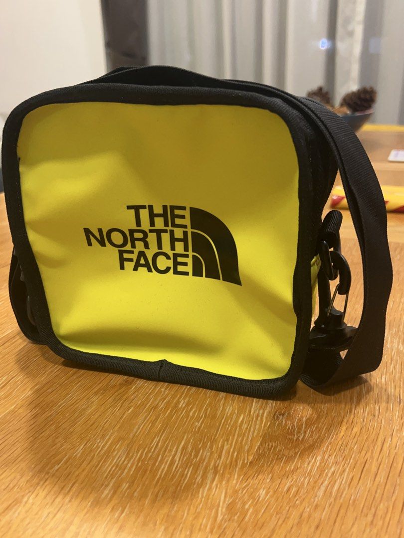 The North Face Neon Yellow Crossbody Bag, Men's Fashion, Bags, Sling ...