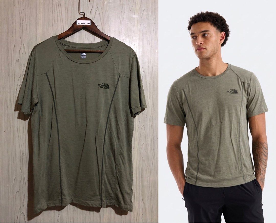 The Northface Shirt (Category: Tshirts & Polo Shirts ) located in Ozamiz City. Submitted by mj_thrifts (Listing ID 1470257270, Image 1). Description: TNF green W:22 x L:29 Excellent condition 9.5/10 450+sf.