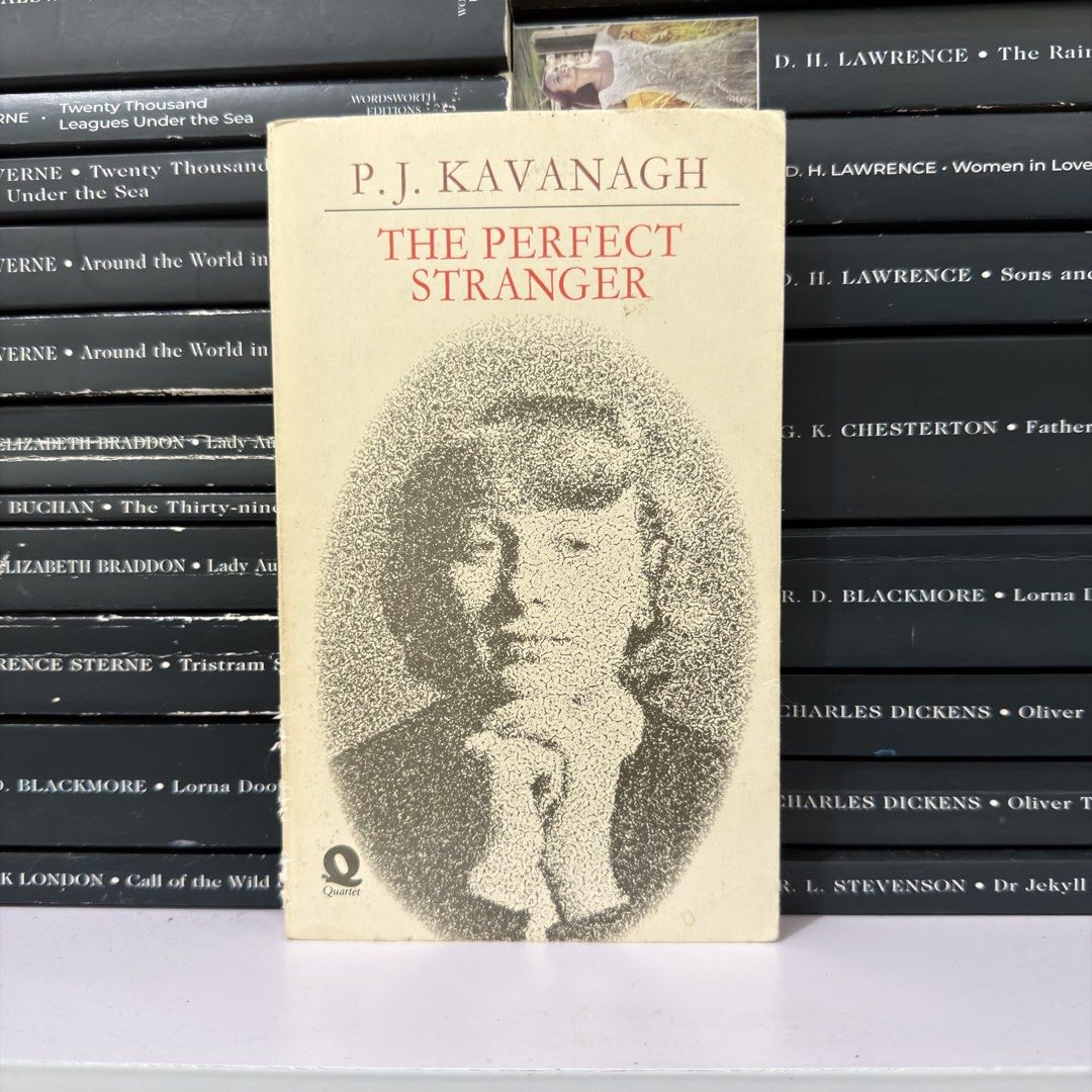 The Perfect Stranger by P.J. Kavanagh Paperback Book (Category: Storybooks) located in Lingayen. Submitted by readwjane (Listing ID 1470153731, Image 1). Description: - Title: The Perfect Stranger - Author: P.J. Kavanagh - Publisher: Quartet - Format: Classic vintage paperback - Cover: Cream-colored with a dotted portrait illustration - Condition: Great read for literature fans and collectors.