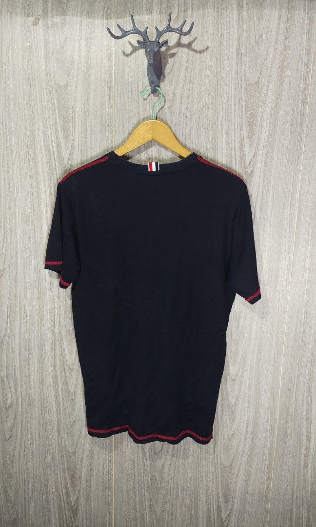 Thom Browne Short Sleeve Shirt (Category: Tshirts & Polo Shirts ) located in Naga. Submitted by secondspinv2 (Listing ID 1470270372, Image 3). Description: Thom Browne Short Sleeve Shirt ✅Size: 2 ✅Width: 20.5 ✅Length: 26*28 ✅Color Rate: 9.5/10 ✅No Issue ✅Need Wash ✅Location: Bicol Naga City, Camarines Sur ✅Courier: J&T Express/Flash Express ✅MOP: Gcash only.