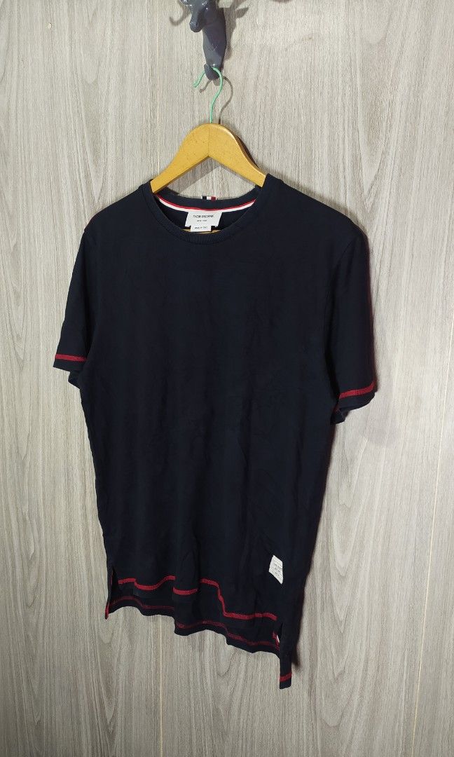 Thom Browne Short Sleeve Shirt (Category: Tshirts & Polo Shirts ) located in Naga. Submitted by secondspinv2 (Listing ID 1470270372, Image 2). Description: Thom Browne Short Sleeve Shirt ✅Size: 2 ✅Width: 20.5 ✅Length: 26*28 ✅Color Rate: 9.5/10 ✅No Issue ✅Need Wash ✅Location: Bicol Naga City, Camarines Sur ✅Courier: J&T Express/Flash Express ✅MOP: Gcash only.