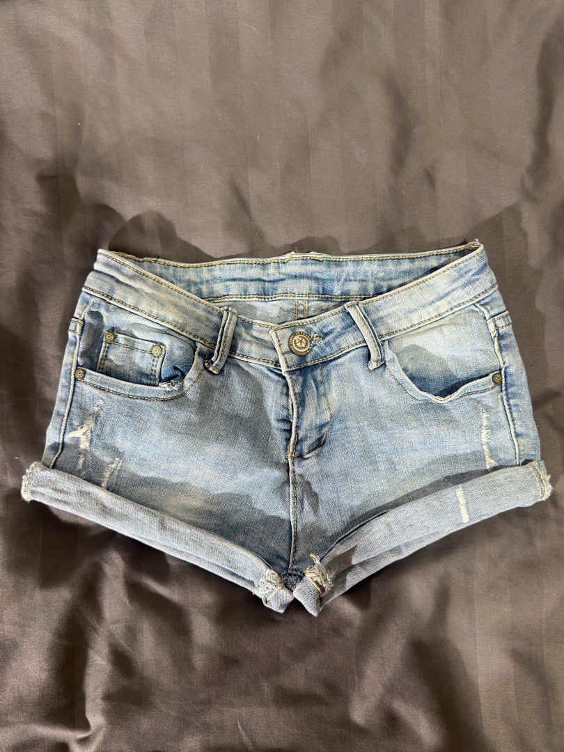 Thrifted Micro Shorts (Category: Shorts) located in Cavite. Submitted by mevynn (Listing ID 1470160359, Image 1). Description: declutterring what you see is what you get size: 24-25 stretchable 💳 gotyme, gcash or BPi 🚚 lalamove or jnt.