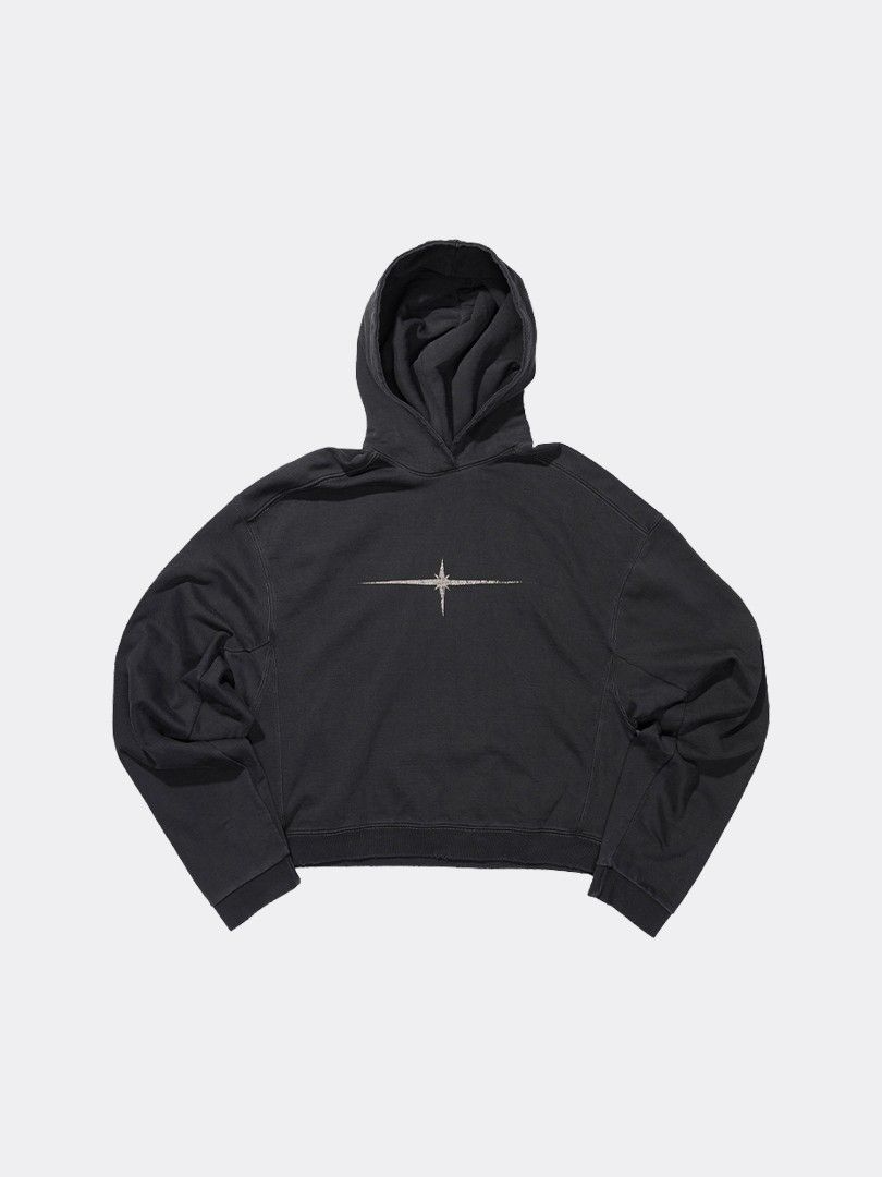 TILLDAWN Distressed Hoodie (Category: Hoodies) located in Ozamiz City. Submitted by outregrails (Listing ID 1470203600, Image 1). Description: Excellent condition Yung distressing sa cuffs sa hem at sa hoodie is design nya mismo, please refer sa last 2 pics for when worn Best fits large para ma achieve yung oversized na oversized look at fit ng hoodie. Can fit to xl also Dimes 25.5 by 27.