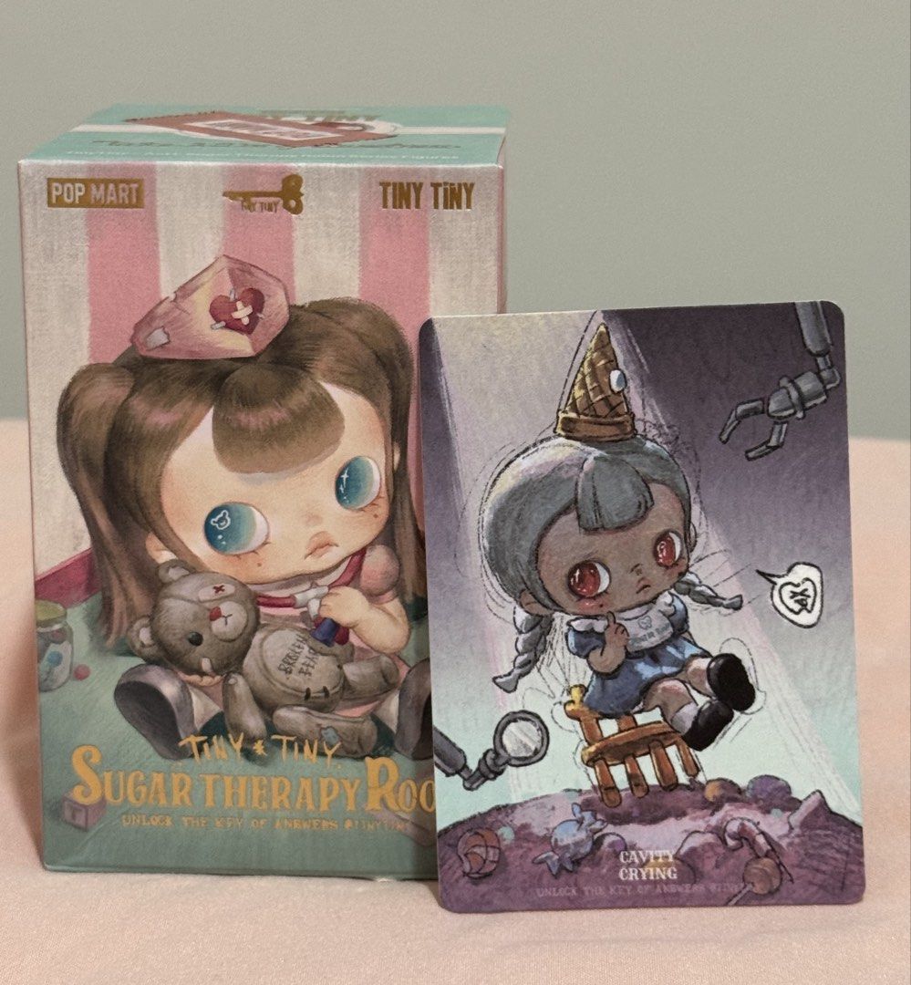 Tiny Tiny Sugar Therapy Room- Cavity Crying (Category: Designer & Blind Box Toys) located in Antipolo. Submitted by jennies_closet (Listing ID 1470314482, Image 1). Description: Want to Sell Only / Not for Trade: Tiny Tiny Sugar Therapy Room- Cavity Crying 600 pesos only Condition: Authentic Popmart figure, Brand new, sealed foil, open box below with card Location: Antipolo City Mode of Payment: GCASH or BPI Mode of Delivery: Lalamove/ J&T / can 