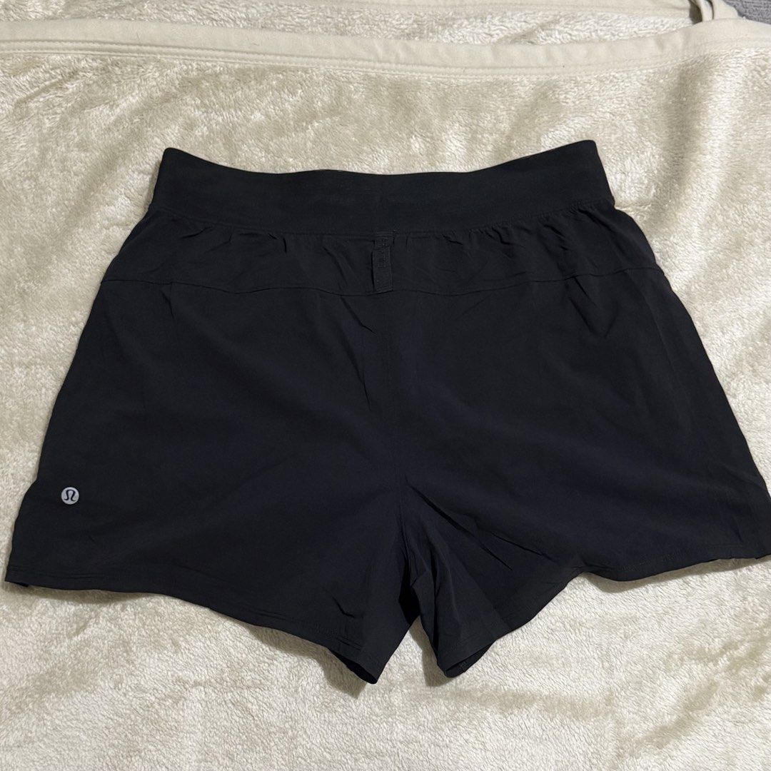 Lululemon Black Running Shorts with Zip Pockets – Dot 8 (Category: Activewear) located in Pasay City. Submitted by bellita_05 (Listing ID 1470272761, Image 1). Description: Black Lululemon athletic shorts 🖤 Perfect for running, gym workouts, training, and everyday wear. IT HAS THIS CUTE POCKET INSIDE THE POCKET! ✨ Signature Lululemon logo ✨ Elasticated waistband with adjustable drawstring ✨ Zippered pockets to keep essentials secure ✨ Lightweigh