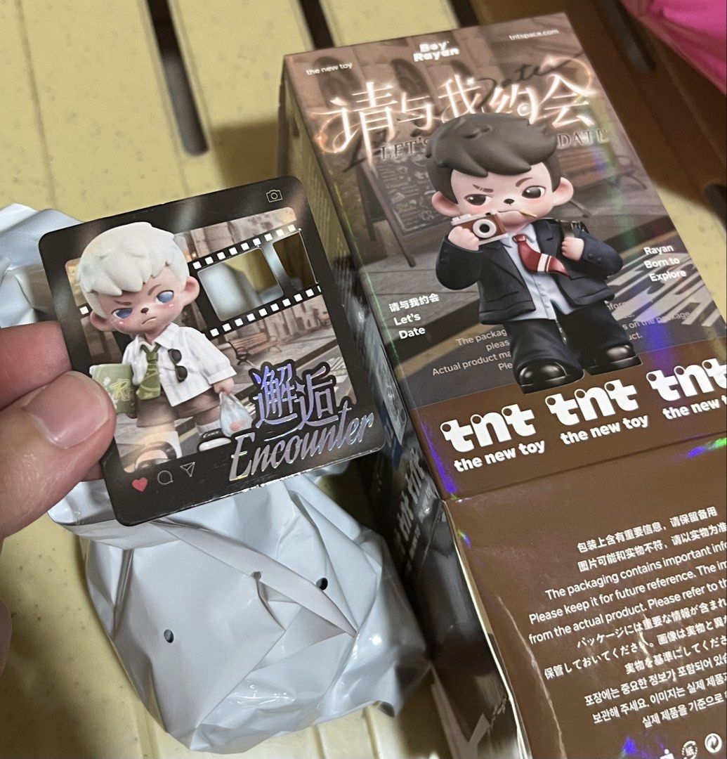 TNT Space Boy Rayan Let's Date Encounter Figure SEALED (Category: Designer & Blind Box Toys) located in Angeles City. Submitted by papillonpapi (Listing ID 1470224905, Image 1). Description: SEALED PAMPANGA - via j&t or meetup dunkin astro park.