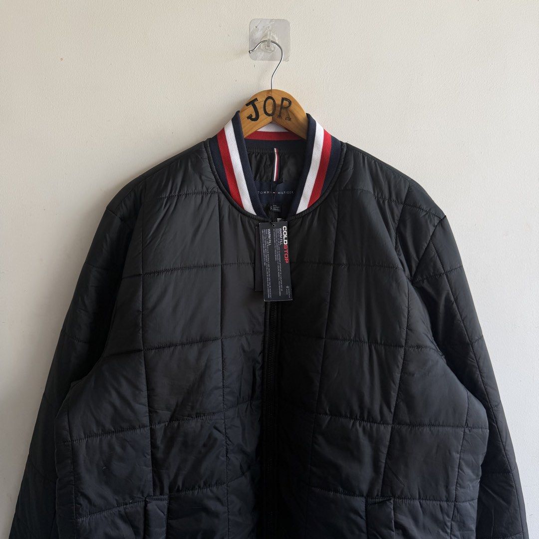 Tommy Hilfiger Quilted Bomber Jacket (Category: Coats, Jackets and Outerwear) located in San Fernando. Submitted by jorjorr (Listing ID 1470328204, Image 2). Description: Original T*mmy Hilfiger Quilted Bomber Jacket Brandnew w/ hangtag Xxl on tag 27 width 30 length No issue P2,499.
