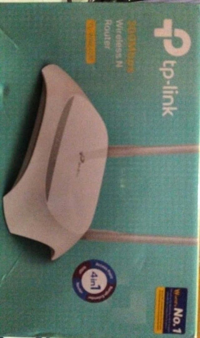 TP-Link 300Mbps Wireless N Router (Category: Networking) located in Marikina City. Submitted by rareocean_9df934 (Listing ID 1470245497, Image 1). Description: - Model: TP-Link 300Mbps Wireless N Router - Condition: Fully operational, like-new with plastic wrap still partially attached - Inclusions: Main unit, two external antennas, power adapter, and original box - Compatibility: Standard Philippine power plug - Status: Ready for quick setup and