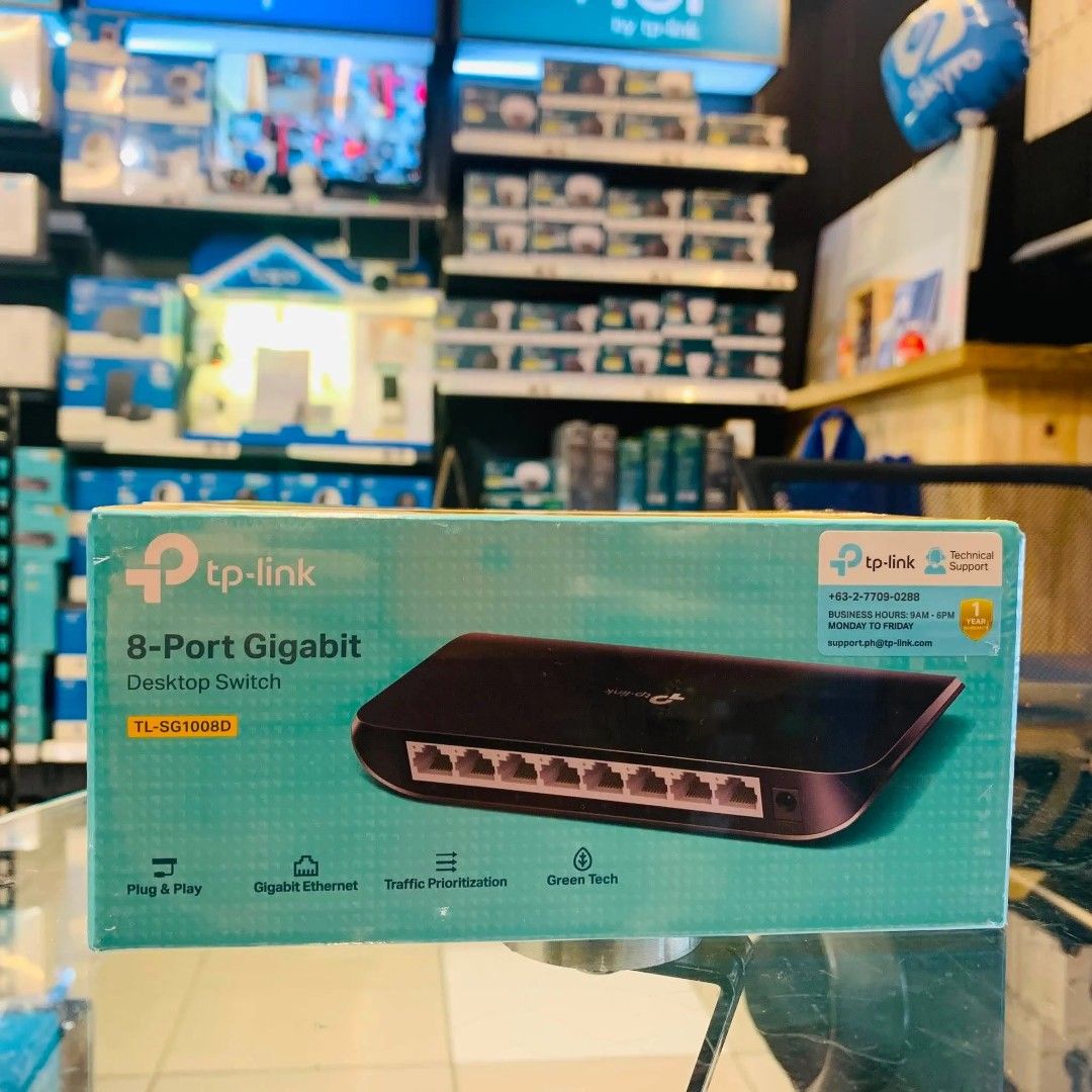 TP-Link TL-SG1008D 8-Port Gigabit Desktop Switch | Network Switch Hub (Category: Office & Business Technology) located in Pasay City. Submitted by gogadgetswithjaja (Listing ID 1470193714, Image 1). Description: TP-Link TL-SG1008D 8-Port Gigabit Desktop Switch | Network Switch Hub 🔎Please visit brands official website for more details of products specs and features. ❗️Prices are subject to change without prior notice. ✅️Actual picture posted. Br