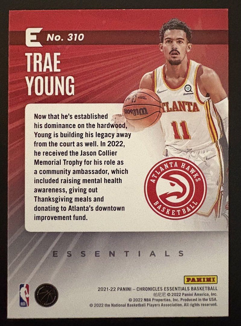 Trae Young 310 PINK Parallel (Category: Raw Singles) located in Manila. Submitted by steadycards80 (Listing ID 1470202601, Image 2). Description: .