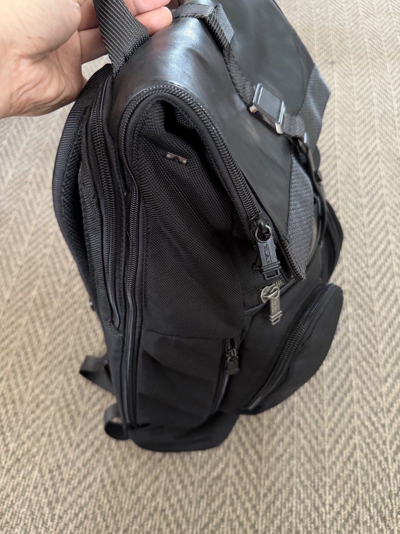Tumi Alpha Bravo London Roll-Top Backpack (Category: Luxury Bags & Wallets) located in Cebu City. Submitted by GOODOLDDAYS_ (Listing ID 1470218354, Image 3). Description: Tumi Alpha Bravo London Roll-Top Backpack Verygood Used Condition. Missing Luggage tag .