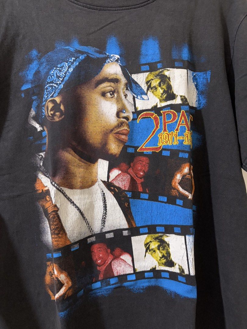 Tupac Vintage Boot (Category: Tshirts & Polo Shirts ) located in Angono. Submitted by la_thrftvtg (Listing ID 1470251935, Image 2). Description: Size: L Measurements: 22x27.5 Issues: minimal hairlines .