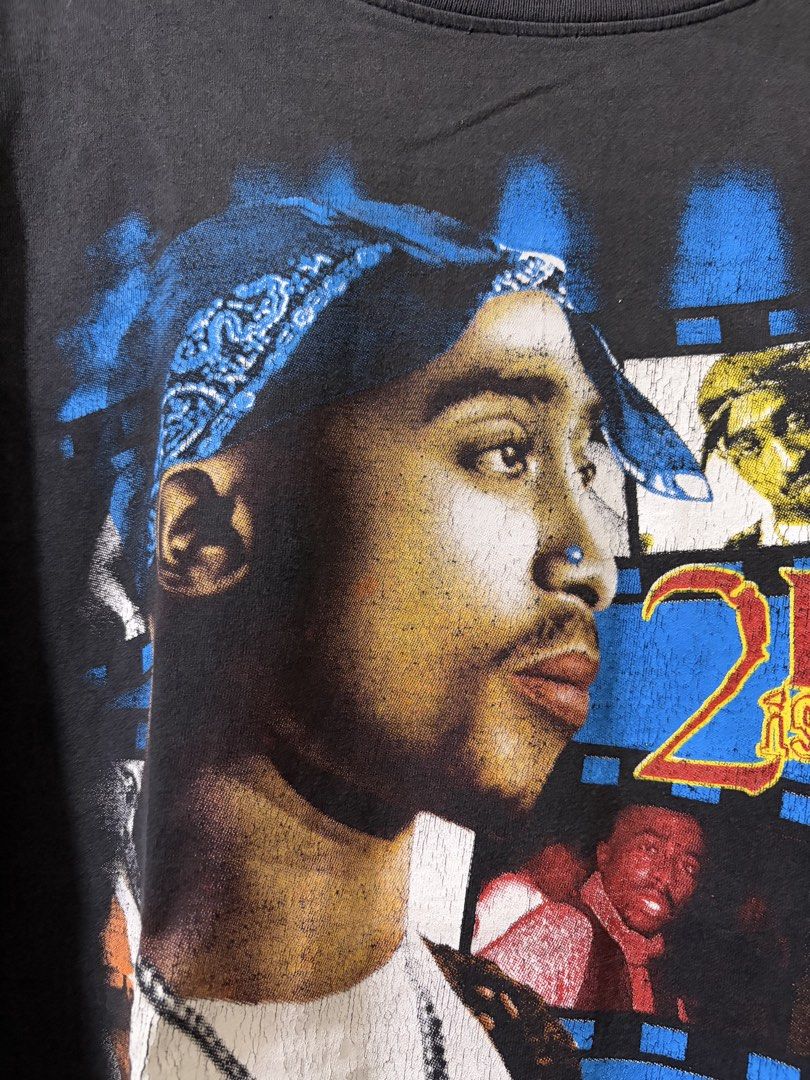 Tupac Vintage Boot (Category: Tshirts & Polo Shirts ) located in Angono. Submitted by la_thrftvtg (Listing ID 1470251935, Image 3). Description: Size: L Measurements: 22x27.5 Issues: minimal hairlines .