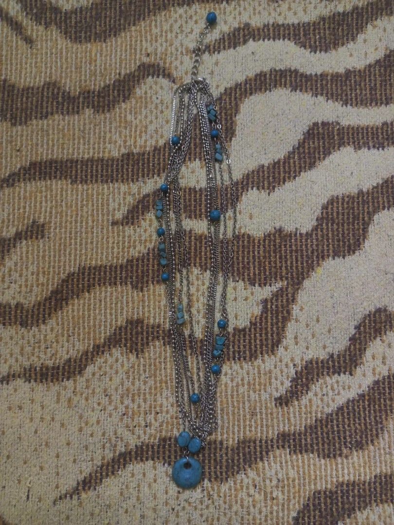 Turquoise Multi-Layer Necklace (Category: Necklaces) located in San Pedro. Submitted by vishavriksha (Listing ID 1470197548, Image 1). Description: .