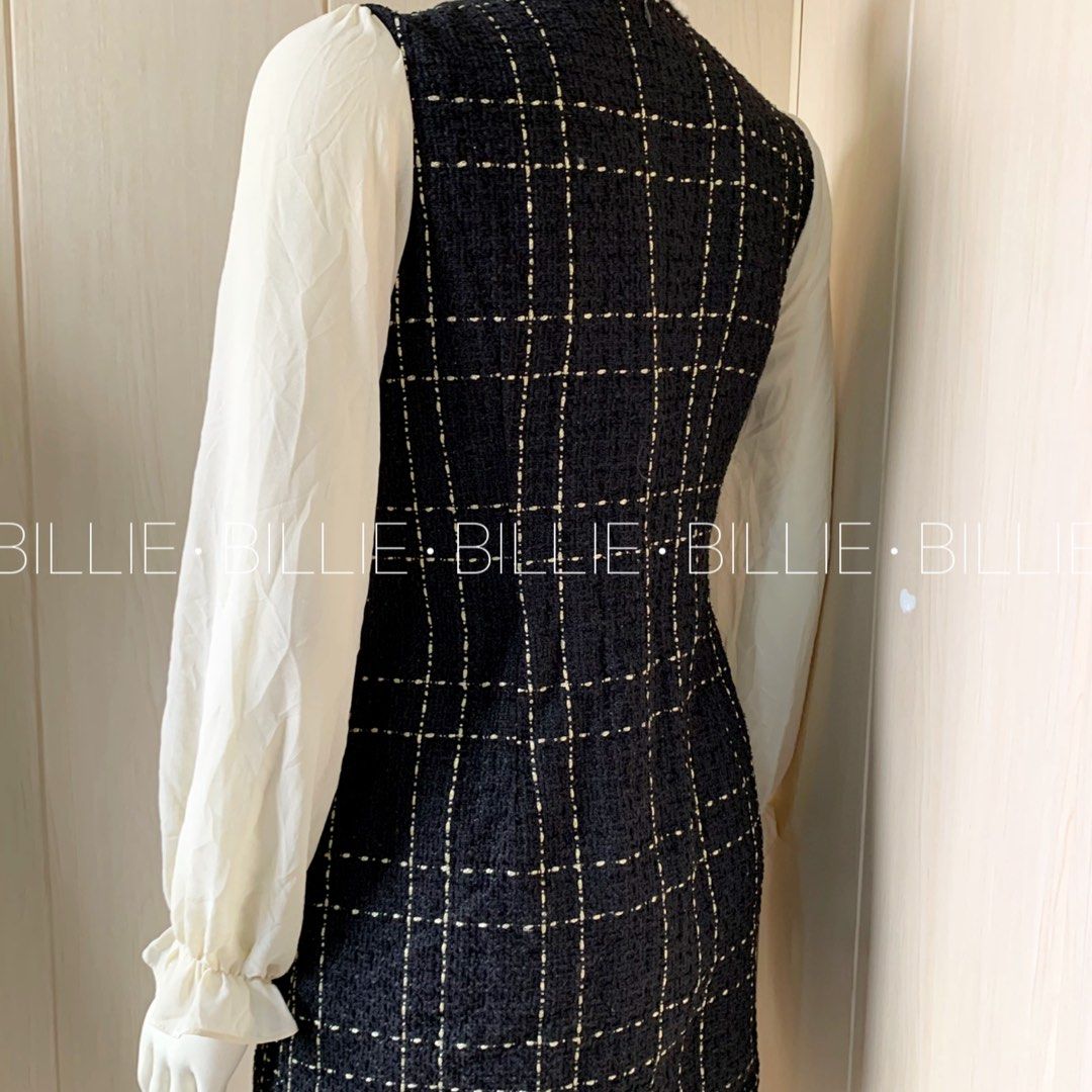 TWEED DRESS (medium) (Category: Dresses) located in Baguio. Submitted by cattycattymeowmeow (Listing ID 1470323739, Image 3). Description: TWEED DRESS — medium — zipper closure at the back 🌲 Baguio City .