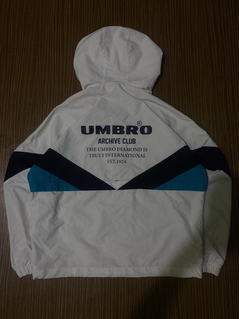Umbro Archive Club Windbreaker Jacket (Category: Coats, Jackets and Outerwear) located in Bansalan. Submitted by cjs_thrift (Listing ID 1470188125, Image 2). Description: - LARGE - DIMENSIONS: 22 by 25 - COLOR RATE:9.5/10 - VERY GOOD CONDITION - COMPLETE TAGS - NEED WASH.