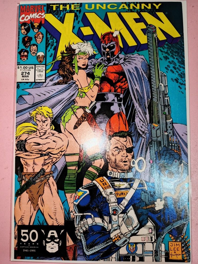 Uncanny X-Men #274 (Category: Comics & Manga) located in Makati City. Submitted by julz2026 (Listing ID 1470290898, Image 1). Description: - Price is fixed - Mint condition - Cover Art: Jim Lee and Scott Williams - Key Highlight: Rogue on Magneto' arms - 2nd Savage Land hot and sexy costume of Rogue .