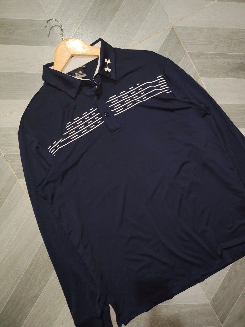 UNDER ARMOUR (Category: Tshirts & Polo Shirts ) located in Polomolok. Submitted by urfindsph (Listing ID 1470258944, Image 2). Description: Under Armour Golf Longsleeve Poloshirt❗ Like new Size Large 22x28.5 No issue Pm sir.