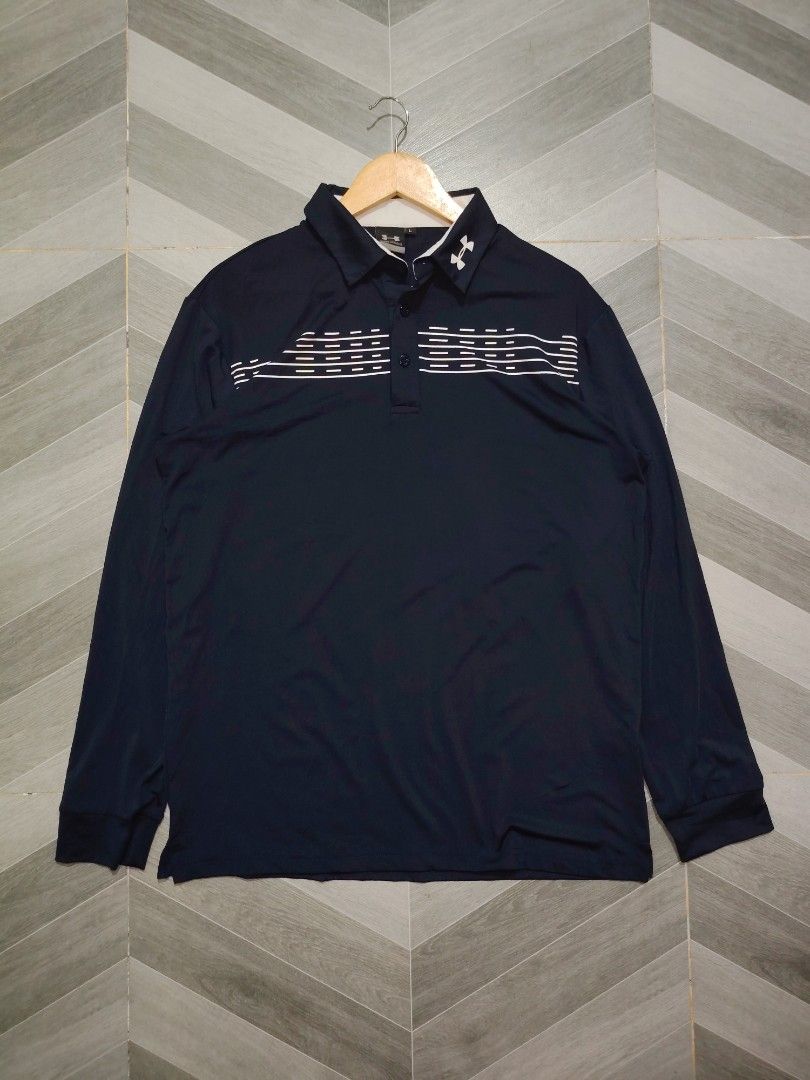 UNDER ARMOUR (Category: Tshirts & Polo Shirts ) located in Polomolok. Submitted by urfindsph (Listing ID 1470258944, Image 1). Description: Under Armour Golf Longsleeve Poloshirt❗ Like new Size Large 22x28.5 No issue Pm sir.