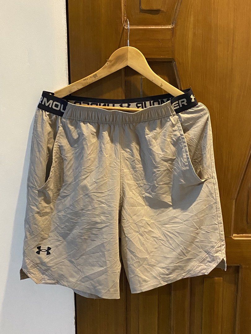 Under armour running short (Category: Activewear) located in Davao. Submitted by sellsell2002 (Listing ID 1470273691, Image 2). Description: Under armour running short Excellent condition Size 30-34 (stretchable) Dm📥.