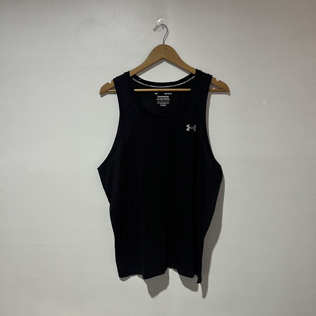 UNDER ARMOUR TANKTOP‼️ (Category: Activewear) located in Cebu City. Submitted by clarkcamu68040 (Listing ID 1470240565, Image 1). Description: UNDER ARMOUR TANKTOP‼️ AS NEW SIZE LARGE W 21.5 / L 28 COLORATE 10 / 10 ISSUE : ❌❌❌ PHP 480 + 90 SF 🛒🛒 📍CEBU ,CITY OF NAGA 🚚 J&T EXPRESS.
