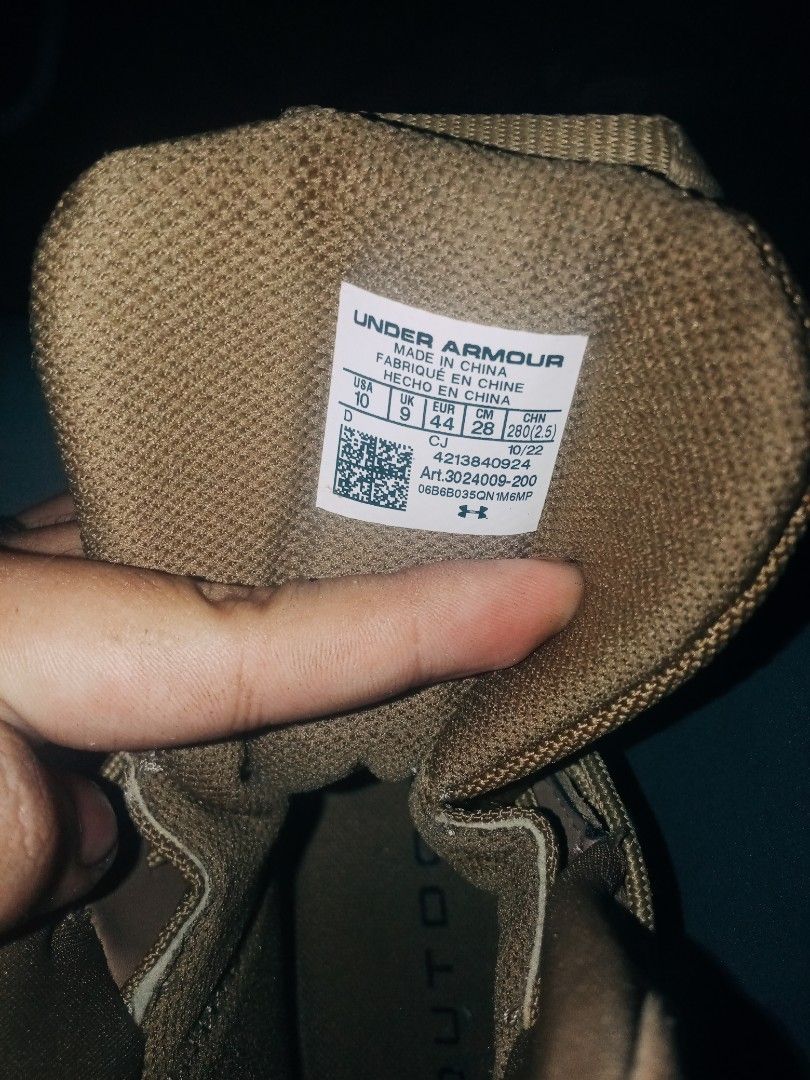Under Armour UA Valsetz RTS 1.5 (Category: Hiking & Camping) located in Santa Cruz. Submitted by youngnigga_ken (Listing ID 1470281035, Image 2). Description: Used one time. No Issue..