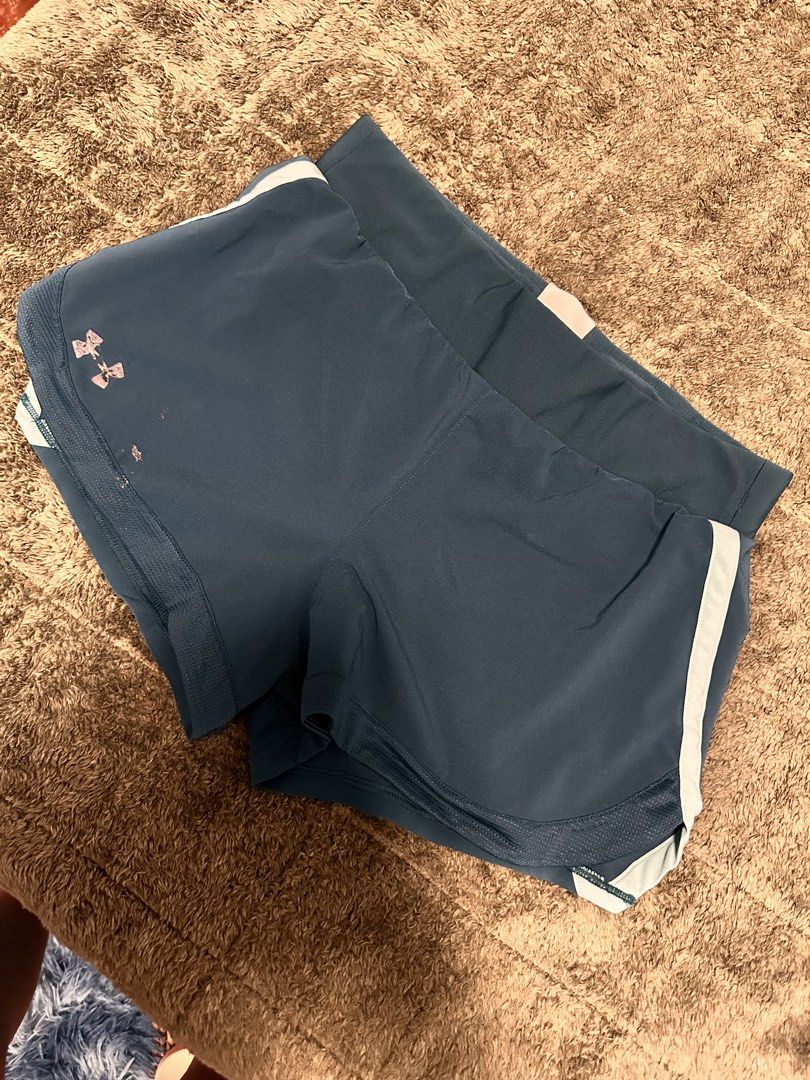 Underarmour running/gym shorts (Category: Shorts) located in Quezon City. Submitted by kerlitops (Listing ID 1470222894, Image 1). Description: Declutterring! Size s-m Very good condition.