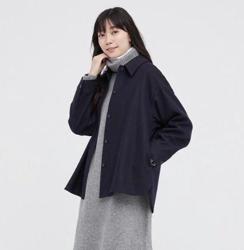 Uniqlo Brushed Jersey Shirt Jacket (Category: Coats, Jackets and Outerwear) located in Guinobatan. Submitted by lorocathrifts (Listing ID 1470258198, Image 1). Description: Uniqlo Brushed Jersey Shirt Jacket Pwede unisex 🛒450‼️ 𝐒𝐢𝐳𝐞: Small on tag 𝐂𝐨𝐥𝐨𝐫: Navy Blue 𝐂𝐨𝐧𝐝𝐢𝐭𝐢𝐨𝐧: Good Used ✨🆁🅴🅼🅸🅽🅳🅴🆁🆂✨ ♡ Mine now, pay now ♡ Color may slightly vary due to lighting. ♡ sf starts @51 +2 pesos for pouch 🛍️𝐕𝐢𝐚 𝐉&𝐓 💸𝐆𝐂𝐚𝐬�