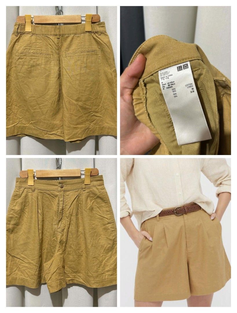Uniqlo Linen Blend Short (Category: Shorts) located in Guinobatan. Submitted by lorocathrifts (Listing ID 1470259170, Image 1). Description: Uniqlo Linen Blend Short 🛒350‼️ 𝐒𝐢𝐳𝐞: Medium on tag 𝐂𝐨𝐧𝐝𝐢𝐭𝐢𝐨𝐧: Good Used ✨🆁🅴🅼🅸🅽🅳🅴🆁🆂✨ ♡ Mine now, pay now ♡ Color may slightly vary due to lighting. ♡ sf starts @51 +2 pesos for pouch 🛍️𝐕𝐢𝐚 𝐉&𝐓 💸𝐆𝐂𝐚𝐬𝐡 📍𝐁𝐢𝐜𝐨𝐥 .