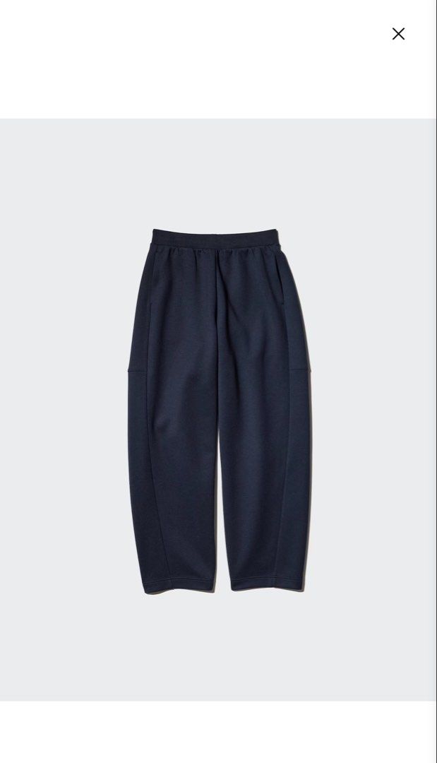 Uniqlo Navy Barrel Sweatpants Size S (Category: Other Bottoms) located in Cagayan de Oro. Submitted by xxadl (Listing ID 1470165721, Image 2). Description: - Brand/Model: Uniqlo Navy Barrel Sweatpants - Size: S (Fits waist 61-67cm) - Material: Soft polyester, rayon, and spandex blend - Features: Adjustable drawstring waistband and convenient side pockets - Condition: no discolorations, thick and perfect for lounging or everyday casual use. SO COM