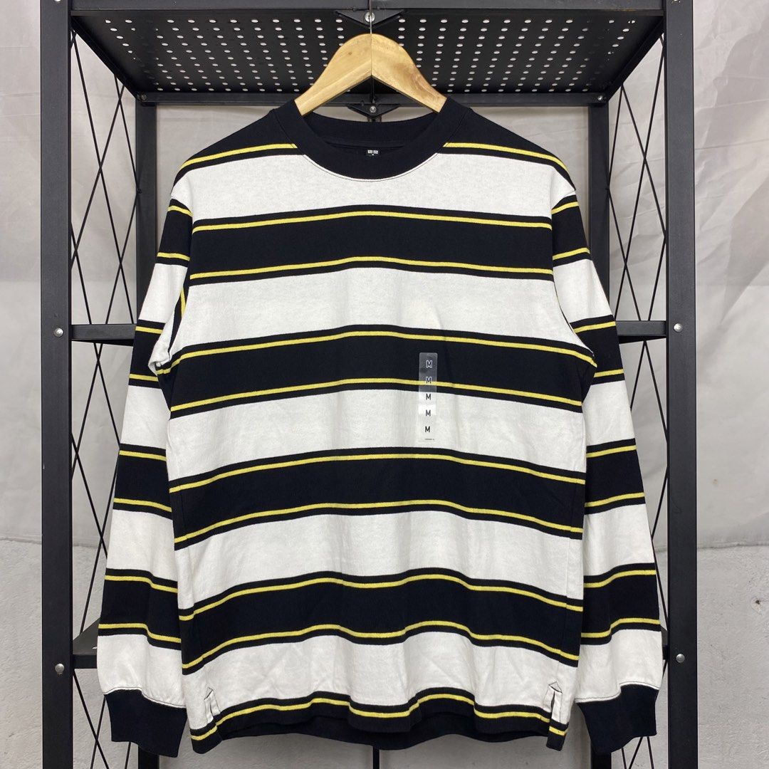 Uniqlo Striped Pattern Longsleeves (Category: Coats, Jackets and Outerwear) located in Cebu City. Submitted by cebuvntgvibes (Listing ID 1470215864, Image 1). Description: 21W x 27L (M-L) . Deadstock. Boxy loose fit. No issue. . Mine ₱850+sf.