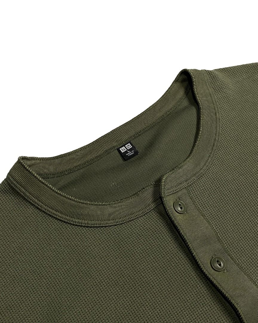 UNIQLO WAFFLE KNIT BUTTONS (Category: Tshirts & Polo Shirts ) located in Davao. Submitted by premiumdept. (Listing ID 1470348661, Image 2). Description: UNIQLO WAFFLE KNIT BUTTONS Size: Large Dimes: 20 x 26 Color rate: 8/10 Condition: Excellent Issue(s): None _ - Sf buyers expenses - Check details before buying - Color may vary due to lighting - Manage your expectations, issues may not be seen or indicated..