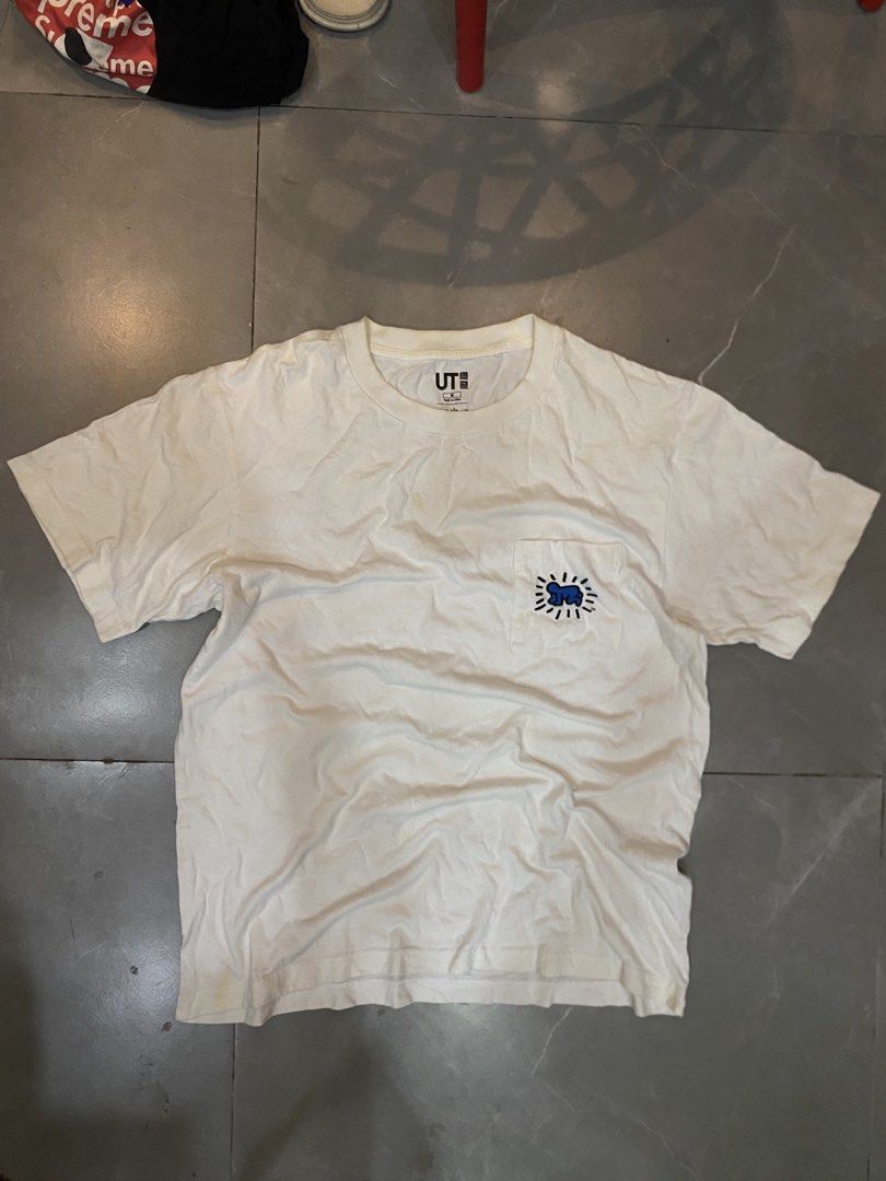 UNIQLO X Keith Haring (Category: Tshirts & Polo Shirts ) located in Cainta. Submitted by rurufinds (Listing ID 1470150733, Image 1). Description: Uniqlo X Keith Haring 20x26 Good condition Washable stains Php 199 only Cainta Loc.