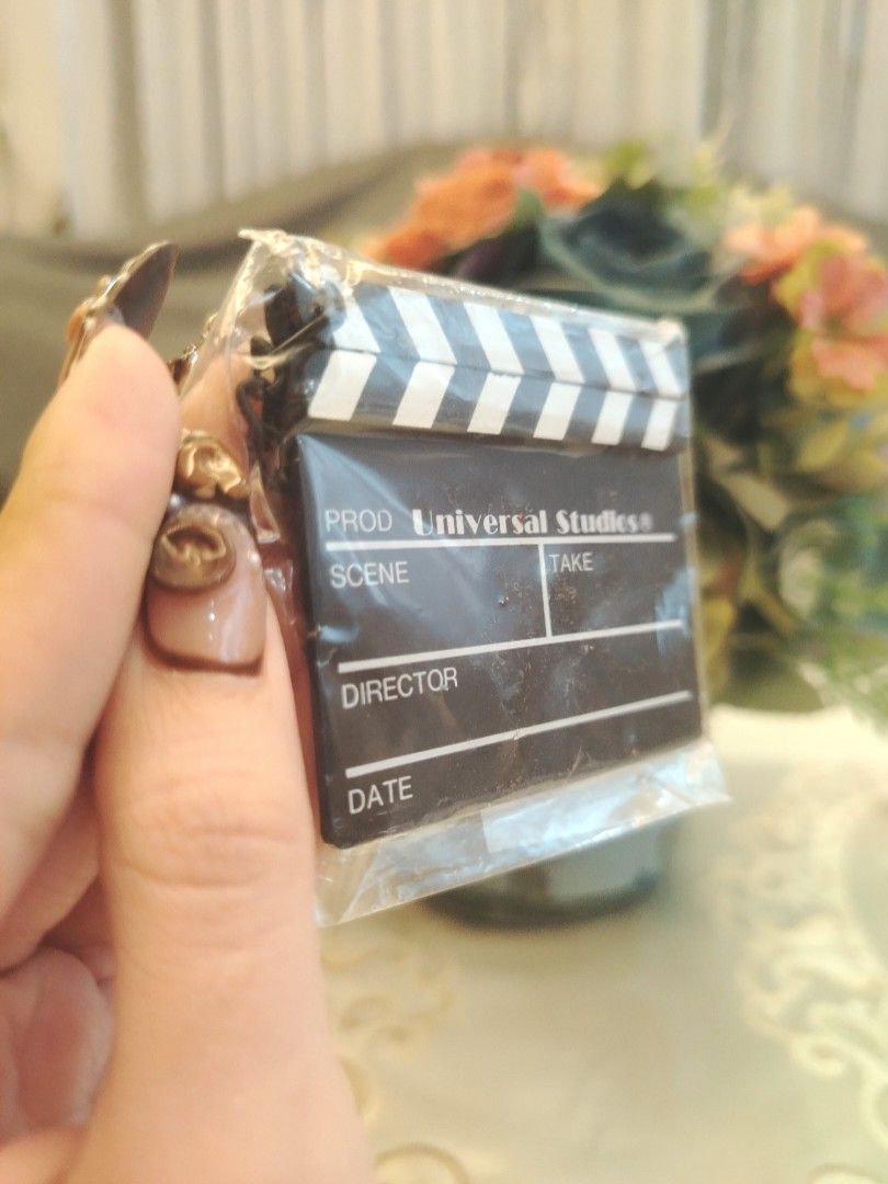 Universal Studios Japan Clapperboard Keychain Charm (Category: Character Goods) located in San Fernando. Submitted by jpmarketplace2023 (Listing ID 1470177974, Image 3). Description: 💚 All items are authentic from Japan. 💛 MOP: GCash (❌️ GCash Protect) 🩵 MOD: LBC only (❌️ S. Checkout, COD, COP) 💙 Meet-up: Vista Mall, San Fernando, Pampanga 💜 All items are on-hand. 🧡 First to pay gets the item first. ❤️ Breakable items are packed with care a