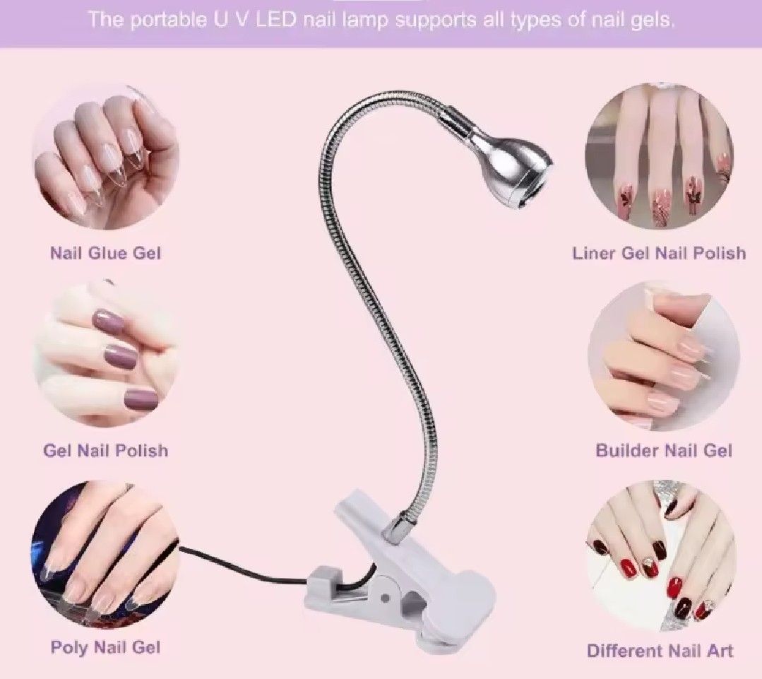 USB Mini UV Nail Lamp Dryer (Category: Everything Else Others) located in Manila. Submitted by lotty_2489 (Listing ID 1470247872, Image 2). Description: Brandnew GoodQuality Pink,Silver,Black Onhand Flexible COD/GcashPayment #09706504365 Charm.