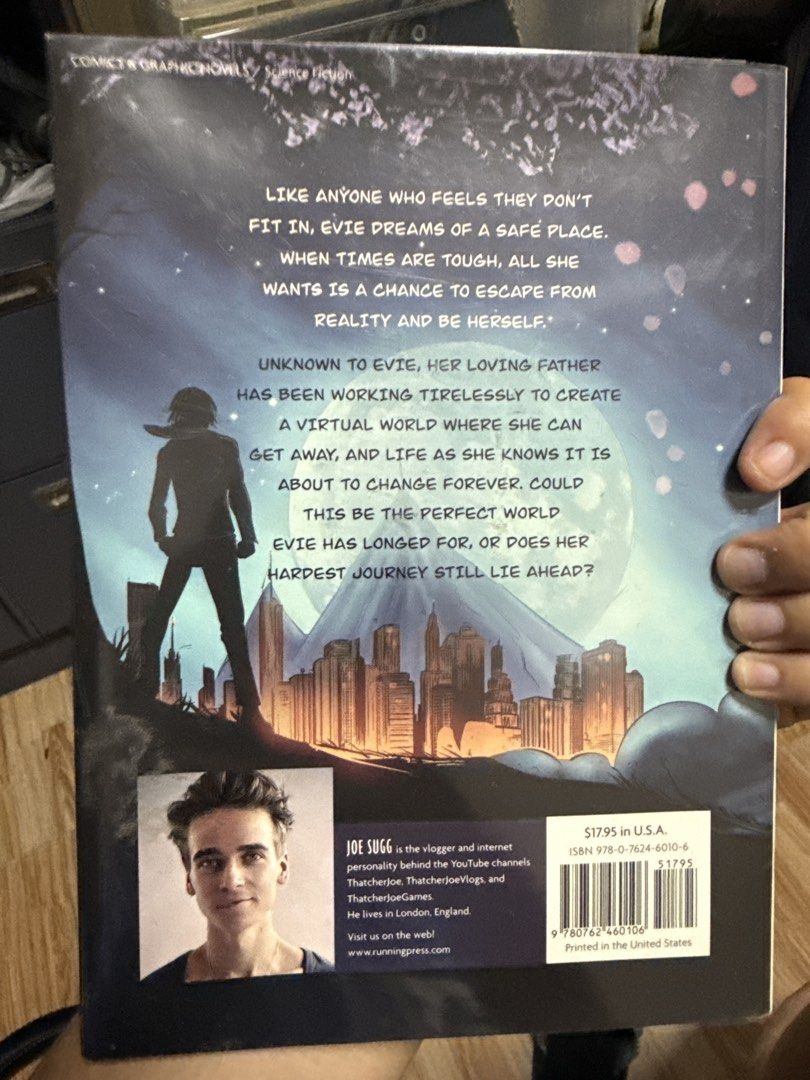 Username: Evie by Joe Sugg Graphic Novel (Category: Comics & Manga) located in Bacoor. Submitted by yoonkibox (Listing ID 1470249523, Image 2). Description: - Title: Username: Evie - Author: Joe Sugg - Format: Paperback - Publisher: Running Press - Genre: Graphic Novel / Sci-Fi - ISBN: 9780762460106 - Condition: Great read for fans of the YouTuber and sci-fi comics!.